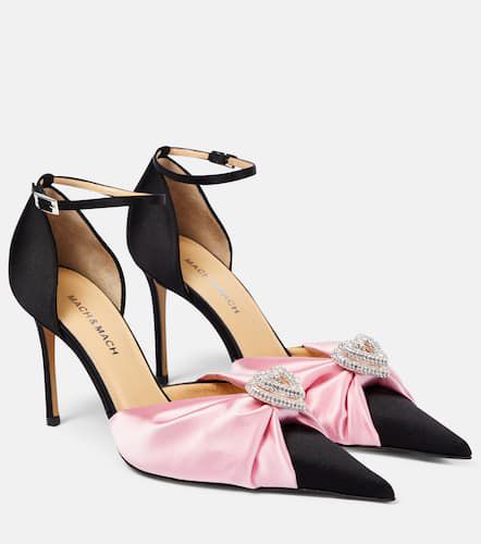 Verzierte Pumps Double Heart aus Satin - Mach & Mach - Modalova