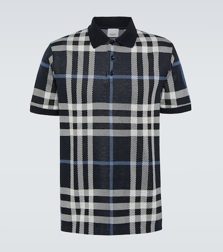 Polo de algodón a cuadros en jacquard - Burberry - Modalova