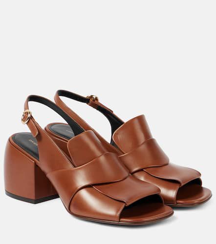 Leather slingback mules - Dries Van Noten - Modalova