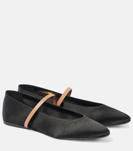 Gio satin ballet flats - Saint Laurent - Modalova