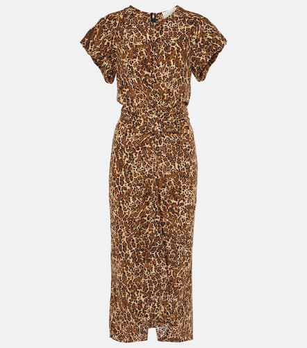 Teremagd leopard-print silk-blend midi dress - Isabel Marant - Modalova