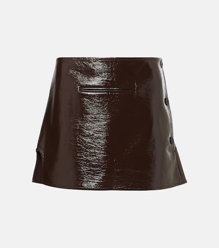 CourrÃ¨ges Coated cotton-blend miniskirt - Courreges - Modalova