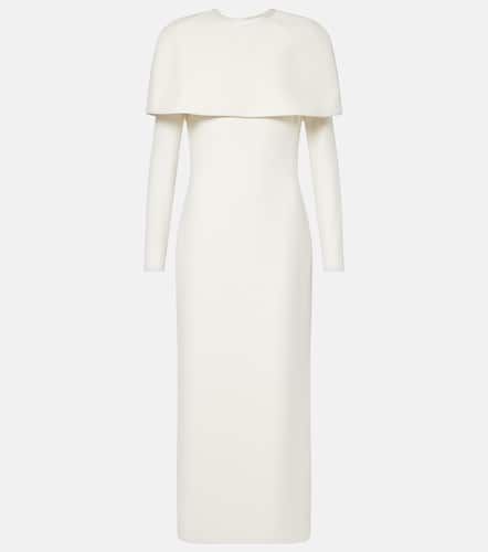 Bridal Gullu caped crÃªpe midi dress - Safiyaa - Modalova