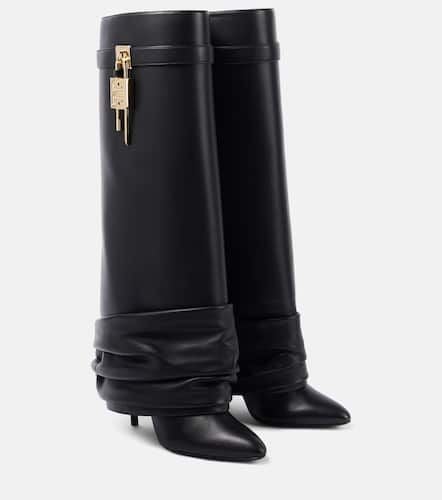 Shark Lock Stiletto leather knee-high boots - Givenchy - Modalova