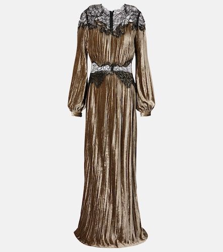 Vestido de fiesta Senna de terciopelo con encaje - Costarellos - Modalova