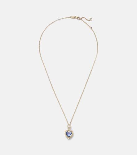 Gemstone Heart 18kt necklace with tanzanite - FoundRae - Modalova