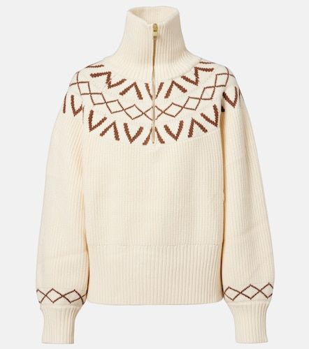 Pullover Sigrid in maglia a coste con zip corta - Varley - Modalova