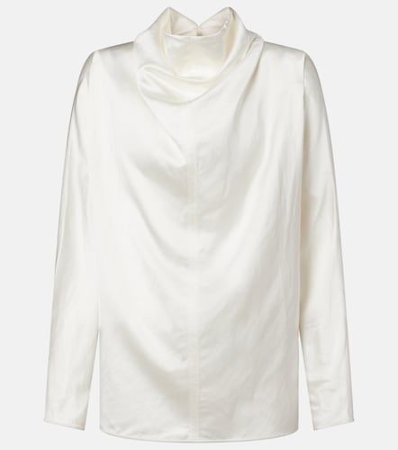 Toteme Blusa de satén drapeada - Toteme - Modalova
