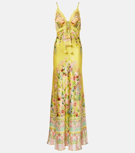 Vestido largo de charmeuse de seda - Camilla - Modalova