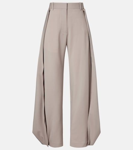 Loewe Draped wool wide-leg pants - Loewe - Modalova