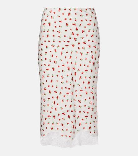 Falda midi Fae estampada con encaje - Posse - Modalova