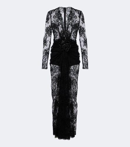 Maxikleid aus einem Baumwollgemisch mit Spitze - Dolce&Gabbana - Modalova