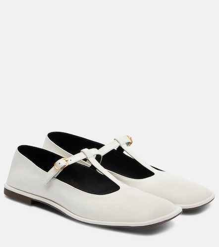 The Row Square leather ballet flats - The Row - Modalova