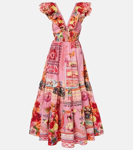 Maxikleid Collage Kingdom aus Baumwolle - Camilla - Modalova