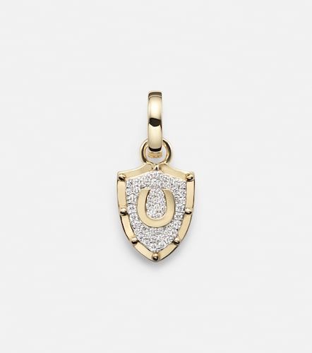 Colgante Horseshoe Crest Miniature de oro de 18 ct con diamantes - FoundRae - Modalova
