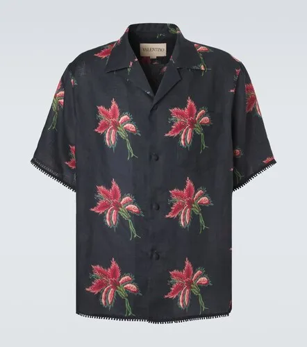 Camicia bowling in lino - Valentino Garavani - Modalova