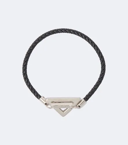Prada Logo braided leather bracelet - Prada - Modalova