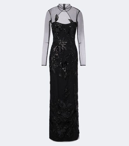 Abito lungo Syndia in tulle - Costarellos - Modalova