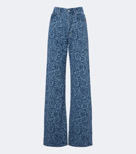 Floral wide-leg jeans - Dries Van Noten - Modalova