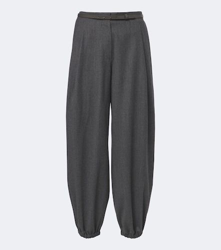 Wool-blend flannel balloon pants - Max Mara - Modalova
