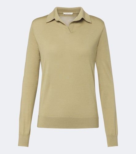 Pullover polo Pauli in lana e seta - The Row - Modalova