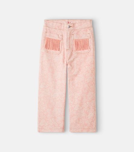 Jeans florales con flecos - Tinycottons - Modalova