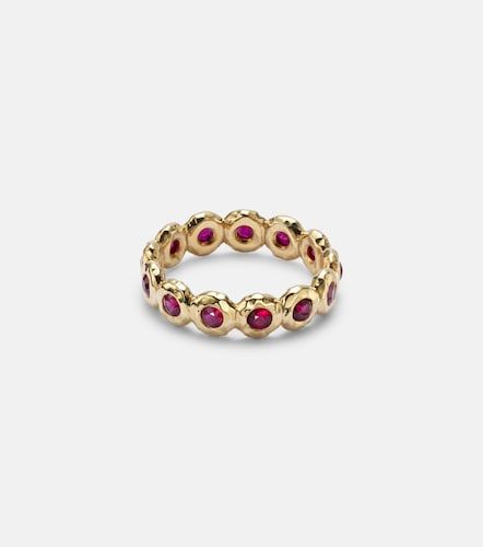 Anillo Nesting Gem de oro de 18 ct con rubíes - Octavia Elizabeth - Modalova