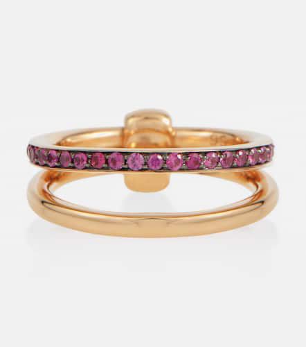 Together 18kt rose ring with rubies - Pomellato - Modalova