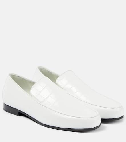 The Oval croc-effect leather loafers - Toteme - Modalova