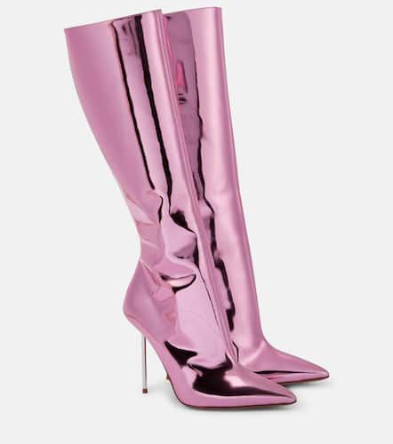 Lidia mirrored leather knee-high boots - Paris Texas - Modalova