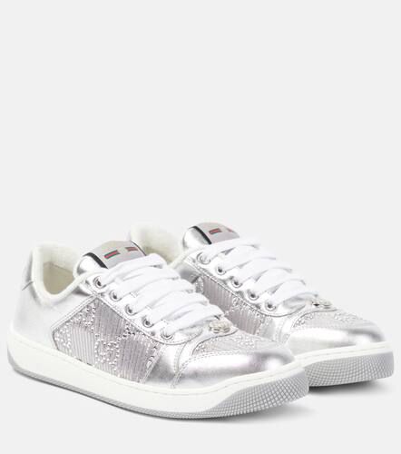 Screener GG metallic leather sneakers - Gucci - Modalova