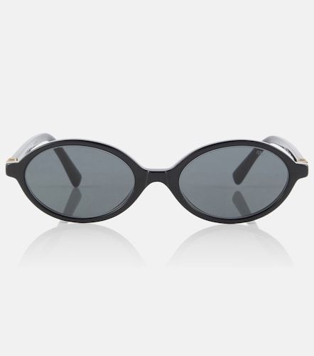 Gafas de sol redondas con logo - Miu Miu - Modalova