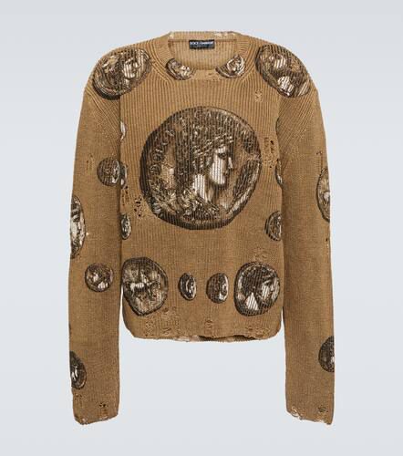 Dolce&Gabbana Printed linen sweater - Dolce&Gabbana - Modalova