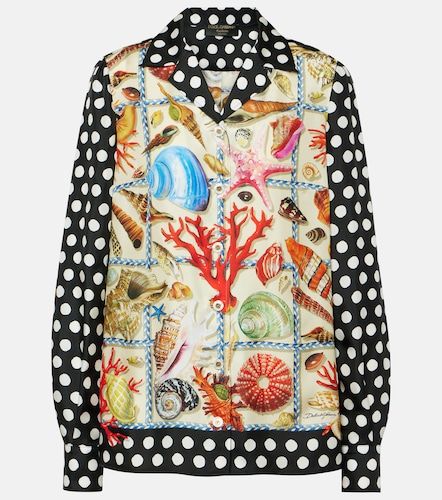 Camisa Capri de seda estampada - Dolce&Gabbana - Modalova