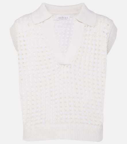 Taye cotton and cashmere sweater vest - Velvet - Modalova