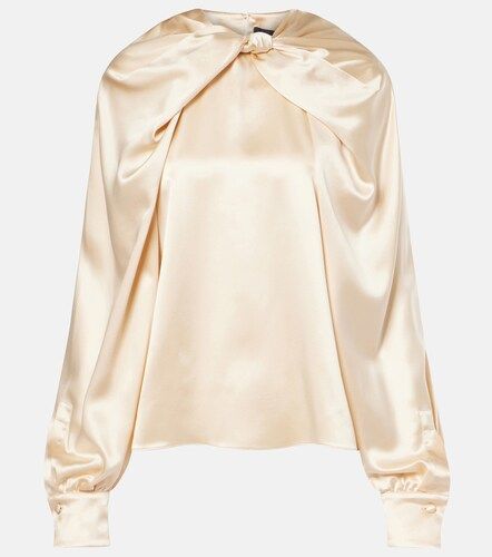 Elegante Key torchon silk satin blouse - Max Mara - Modalova
