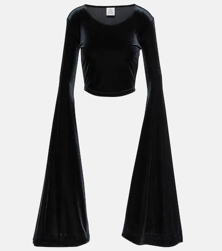 Vetements Velvet crop top - Vetements - Modalova