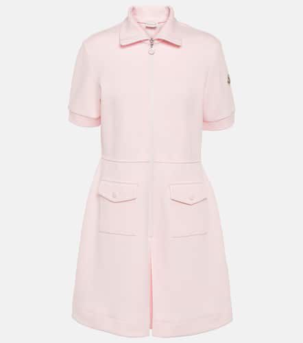 Cotton-blend piquÃ© polo dress - Moncler - Modalova