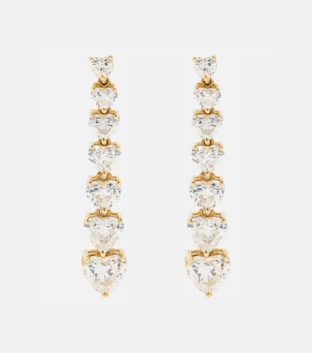 Ohrringe 7 Heart aus 18kt Gelbgold mit Diamanten - Shay Jewelry - Modalova