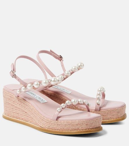 Amatuus 60 leather espadrille wedges - Jimmy Choo - Modalova