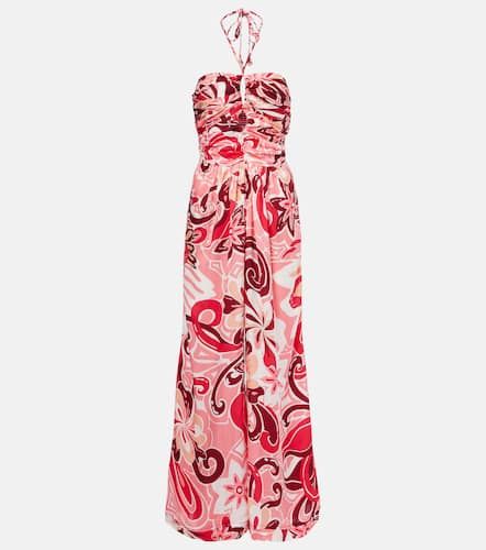 Claudia floral cutout satin jumpsuit - Poupette St Barth - Modalova