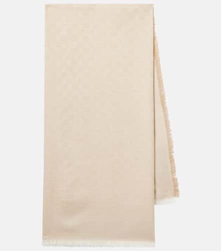 GG cotton, wool, and silk scarf - Gucci - Modalova
