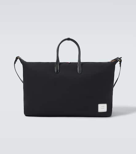 Leather-trimmed twill duffel bag - Thom Browne - Modalova