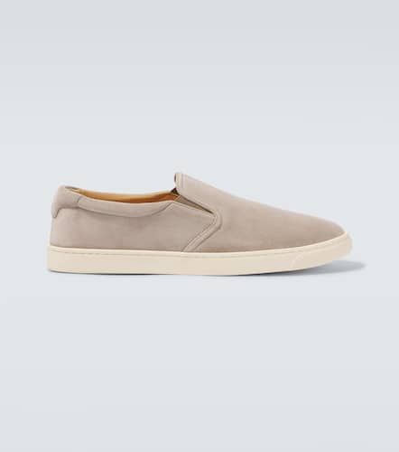 Suede slip-on sneakers - Brunello Cucinelli - Modalova