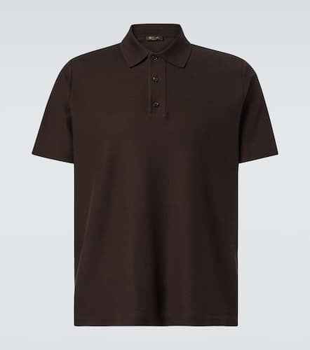 Cotton and cashmere piquÃ© polo shirt - Loro Piana - Modalova