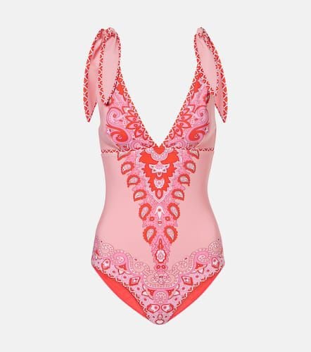 Etro Printed bow-detail swimsuit - Etro - Modalova