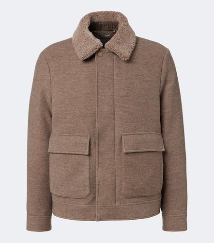 Jacke aus Wolle und Kaschmir mit Shearling - Canali - Modalova