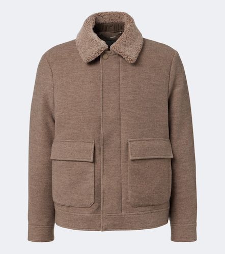 Jacke aus Wolle und Kaschmir mit Shearling - Canali - Modalova