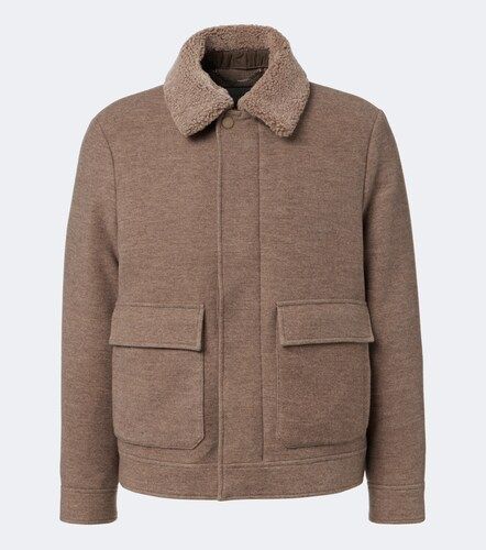 Jacke aus Wolle und Kaschmir mit Shearling - Canali - Modalova