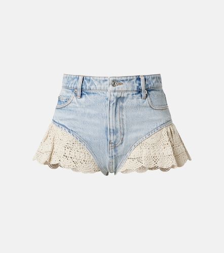 Frame Shorts de denim con croché - Frame - Modalova